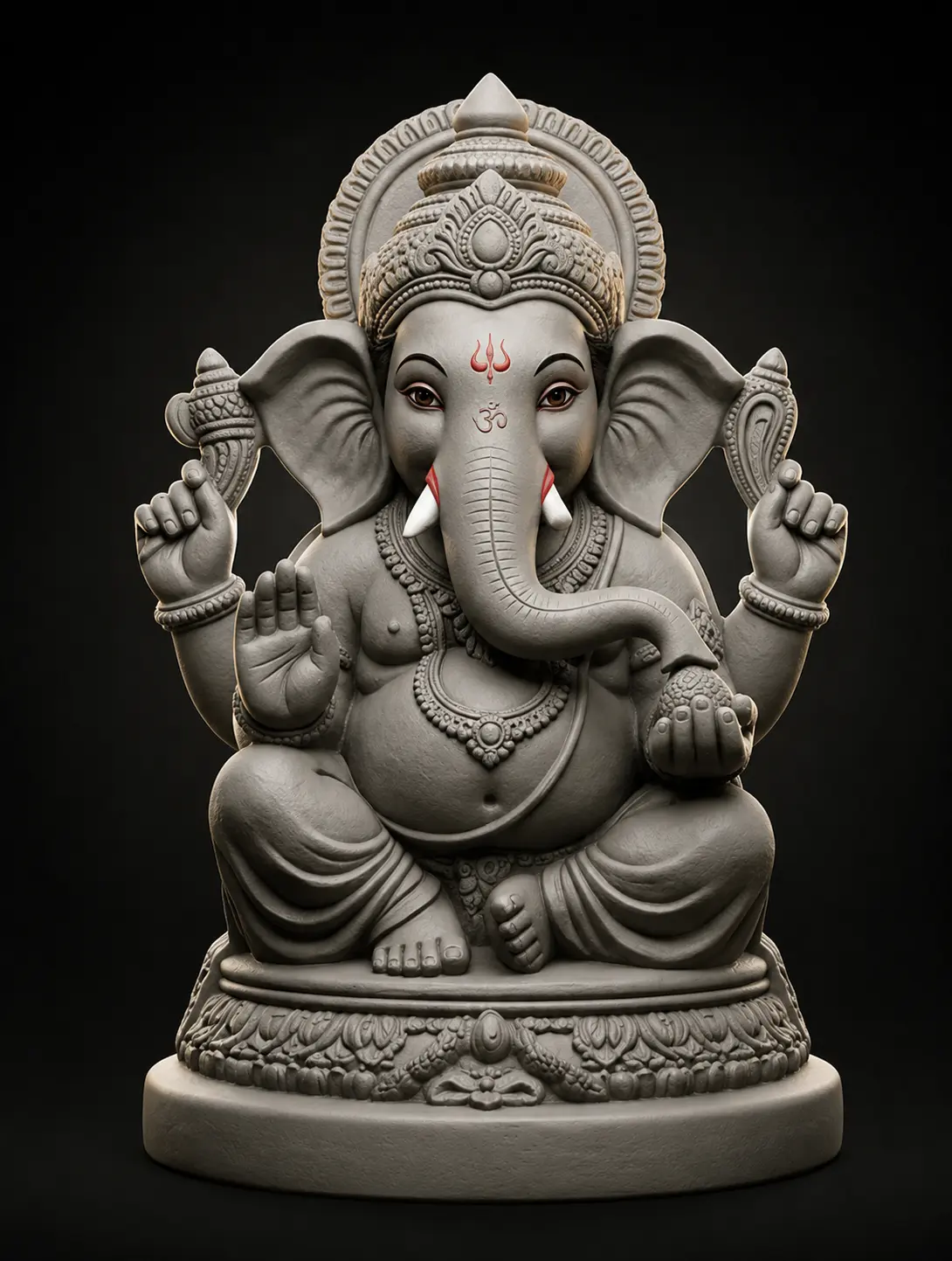 Eco-friendly Ganesha idol from the Mane Mane Ganesha box