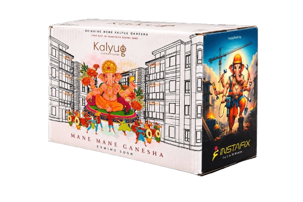 Mane Mane Ganesha eco-friendly idol and pooja kit home delivery box